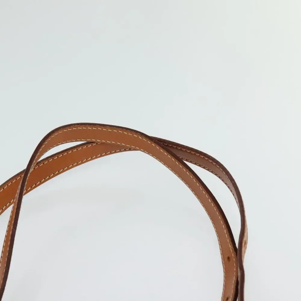 CELINE Macadam Canvas Backpack Pvc Leather Brown
